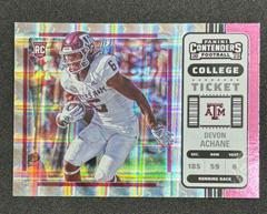 De'Von Achane [Pink] #11 Football Cards 2023 Panini Chronicles Draft Picks Contenders College Ticket Prices
