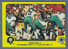 Super Bowl X #66 Football Cards 1978 Fleer Team Action Prices