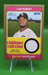 Luis Robert [Gold] #CCR-LR Baseball Cards 2023 Topps Heritage Clubhouse Collection Relics Prices