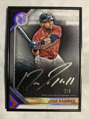 Jose Ramirez [Silver] #MFA-JRA Baseball Cards 2023 Topps Museum Collection Framed Autographs Prices