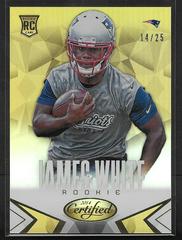 James White [Gold] Football Cards 2014 Panini Certified Prices