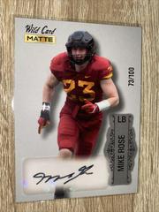 Mike Rose [White Silver Foil] #MB-A Football Cards 2022 Wild Card Matte Autographs Prices