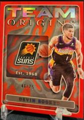 Devin Booker [Red] #5 Basketball Cards 2022 Panini Origins Team Prices