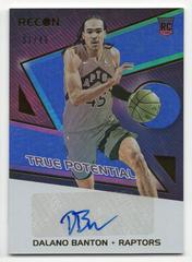 Dalano Banton [Blue] Basketball Cards 2021 Panini Recon True Potential Signatures Prices