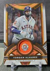 Yordan Alvarez [Orange] #SOA-YA Baseball Cards 2023 Topps Tribute Stamp of Approval Relics Prices