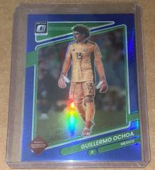 Guillermo Ochoa [Optic Blue] Soccer Cards 2021 Panini Donruss Road to Qatar Prices