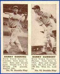 Harry Danning, Harry Gumbert Baseball Cards 1941 Double Play Prices