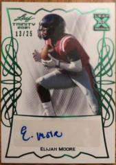 Elijah Moore [Green] Football Cards 2021 Leaf Trinity Signatures Prices