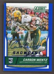 Carson Wentz [Autograph Showcase] #335 Football Cards 2016 Panini Score Prices