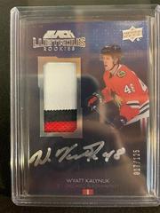 Wyatt Kalynuk Hockey Cards 2021 SPx UD Black Lustrous Rookie Auto Patch Prices