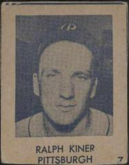 Ralph Kiner [Hand Cut] #7 Baseball Cards 1948 R346 Blue Tint Prices