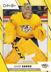 Juuse Saros [Yellow Border] #129 Hockey Cards 2023 O-Pee-Chee Prices