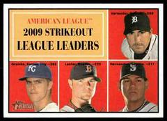 AL Strikeout Leaders #50 Baseball Cards 2010 Topps Heritage Prices