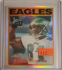Terrell Owens [Refractor] #TB17 Football Cards 2005 Topps Chrome Throwbacks Prices