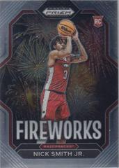 Nick Smith Jr. #4 Basketball Cards 2023 Panini Prizm Draft Picks Fireworks Prices