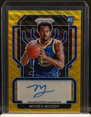 Moses Moody [Gold Wave] #RS-MMO Basketball Cards 2021 Panini Prizm Rookie Signatures Prices