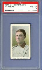 Ed Phelps Baseball Cards 1911 M116 Sporting Life Prices