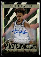 Dereck Lively II [Lava] #BM-2 Basketball Cards 2022 Bowman University Best Masterpieces Prices
