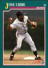 Jose Uribe #628 Baseball Cards 1991 Score Prices