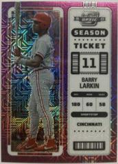 Barry Larkin [Purple Mojo] #10 Baseball Cards 2023 Panini Chronicles Contenders Optic Prices