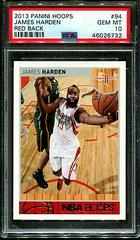 James Harden [Red Back] #94 Basketball Cards 2013 Panini Hoops Prices