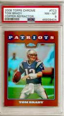 Tom Brady [Copper Refractor] Football Cards 2008 Topps Chrome Prices
