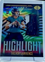 Trevor Lawrence [Gold] Football Cards 2021 Panini Illusions Highlight Swatches Prices