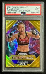 Zhang Weili [Gold] Ufc Cards 2021 Panini Prizm UFC Fireworks Prices