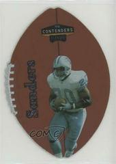 Barry Sanders #30 Football Cards 1998 Playoff Contenders Leather Prices