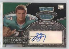Jake Long [Jersey Autograph Black Refractor] #142 Football Cards 2008 Bowman Sterling Prices