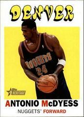 Antonio McDyess #10 Basketball Cards 2000 Topps Heritage Prices