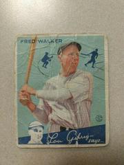 Fred Walker #39 Baseball Cards 1934 Goudey Prices