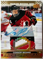 Connor Bedard [Autograph Patch] #78 Hockey Cards 2022 Upper Deck Team Canada Juniors Prices