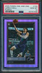 LaMelo Ball [Purple] #104 Basketball Cards 2020 Panini One and One Prices