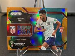 Ricardo Pepi [Orange] Soccer Cards 2022 Panini Prizm World Cup New Era Prices