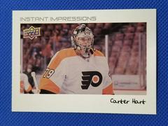Carter Hart #PZ-7 Hockey Cards 2022 Upper Deck Instant Impressions Prices