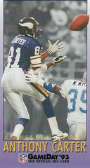 Anthony Carter Football Cards 1993 Fleer Gameday Prices