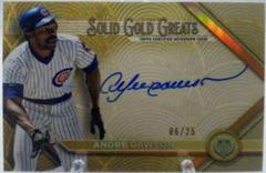 Andre Dawson [Orange] Baseball Cards 2022 Topps Tribute Solid Gold Greats Autographs Prices