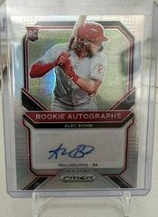 Alec Bohm [Silver Prizm] #RA-AB Baseball Cards 2021 Panini Prizm Rookie Autographs Prices