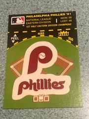 Phillies Baseball Cards 1982 Fleer Team Logo Stickers Prices