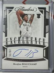 MarJon Beauchamp #31 Basketball Cards 2022 Panini Flawless Excellence Signature Prices