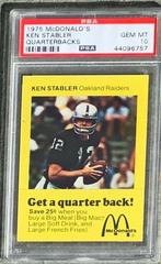 Ken Stabler Football Cards 1975 McDonald's Quarterbacks Prices