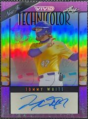 Tommy White [Purple Prismatic] #BA-TW2 Baseball Cards 2023 Leaf Vivid Autograph Prices