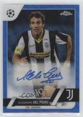 Alessandro Del Piero [Blue Wave] #CA-AD Soccer Cards 2022 Topps Chrome UEFA Club Competitions Autographs Prices