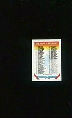 Checklist 1-132 Baseball Cards 1993 Topps Micro Prices