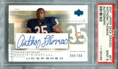 Anthony Thomas [Autograph] #57 Football Cards 2001 Upper Deck Graded Prices