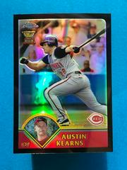 Austin Kearns [Black Refractor] #14 Baseball Cards 2003 Topps Chrome Prices