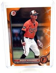 Maikol Hernandez [Orange] Baseball Cards 2022 Bowman Draft Prices