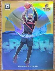 Damian Lillard [Orange] #7 Basketball Cards 2019 Panini Donruss Optic Splash Prices