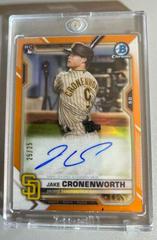 Jake Cronenworth [Orange Refractor] #CRA-JCR Baseball Cards 2021 Bowman Chrome Rookie Autographs Prices